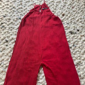 ZARA | PLEATED WIDE LEG JUMPSUIT